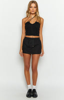 Maven Black Mini Skirt