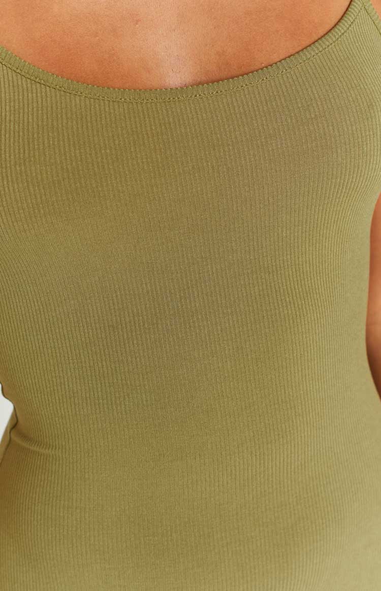 Melrose Khaki Maxi Dress Image