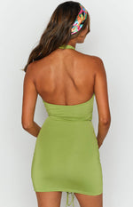 Mia Cross Neck Dress Green Image