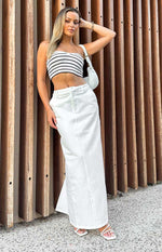 Mia White Maxi Skirt Image