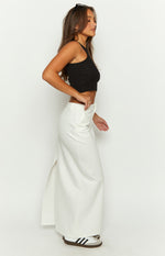 Mia White Maxi Skirt Image