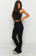 Midnight City Black Knit Pants Image