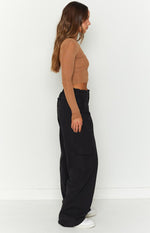 Millie Black Low Rise Cargo Trousers – Beginning Boutique US