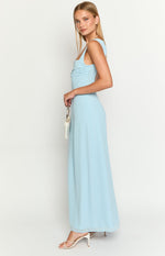 Misty Light Blue Maxi Dress Image