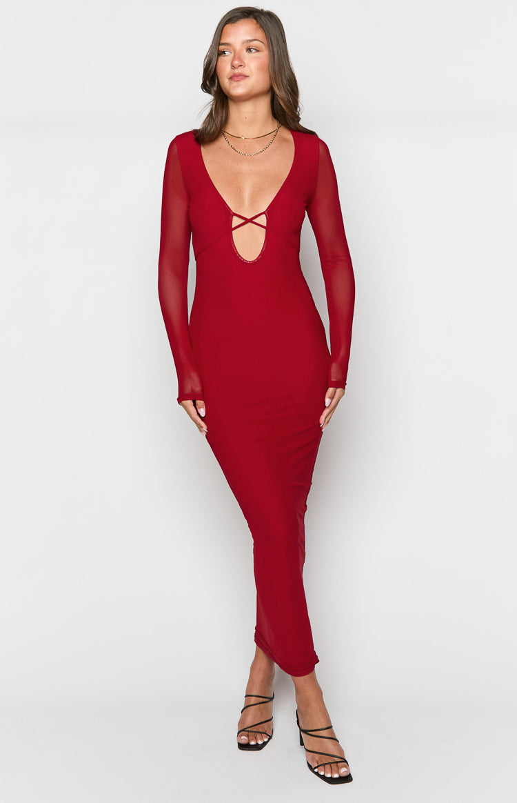 Monni Red Maxi Dress Image