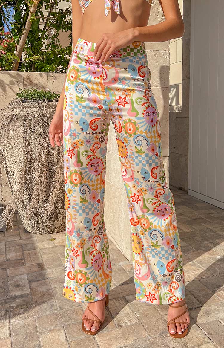 Mykonos Euro Summer Print Pants Image