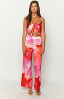 Mykonos Pink Print Pants