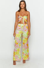 Mykonos Yellow Floral Pants Image