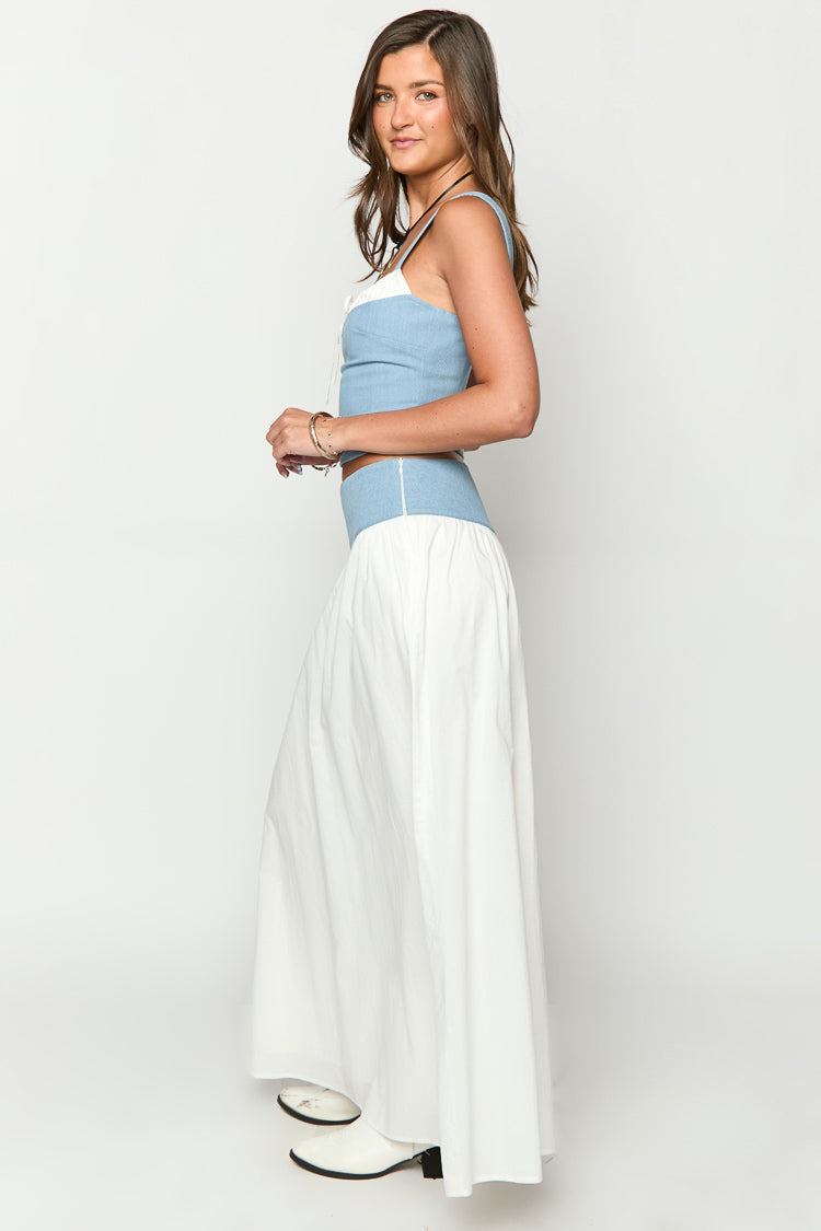 Mystic White Maxi Skirt