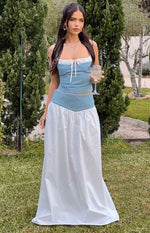 Mystic White Maxi Skirt Image