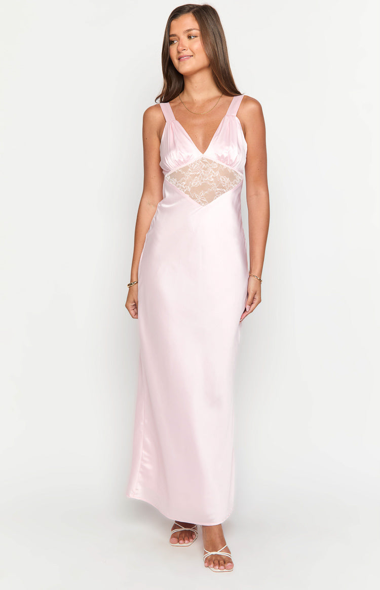 Nolan Light Pink Maxi Dress Image