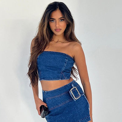 Jendi Denim Mini Skirt – Beginning Boutique US