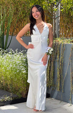 Nicole White Maxi Dress Image