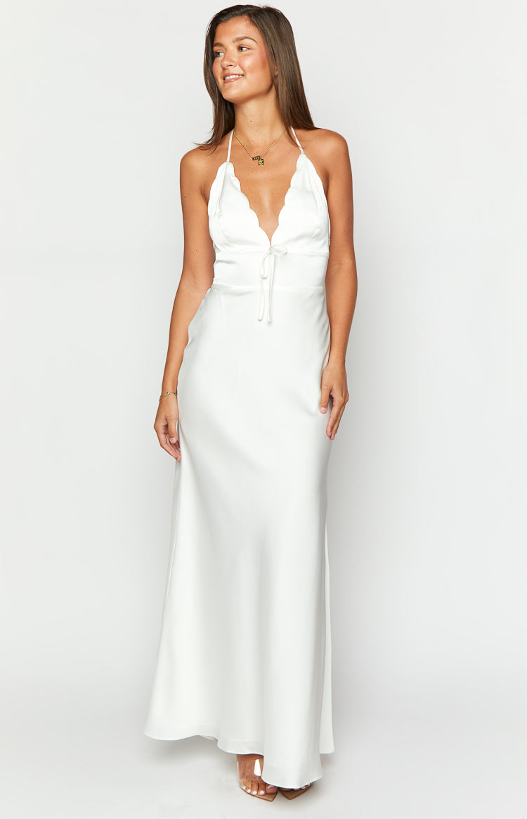 Nicole White Maxi Dress Image