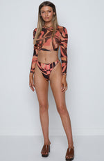 One Love Festival Bikini Bottoms Brown Image