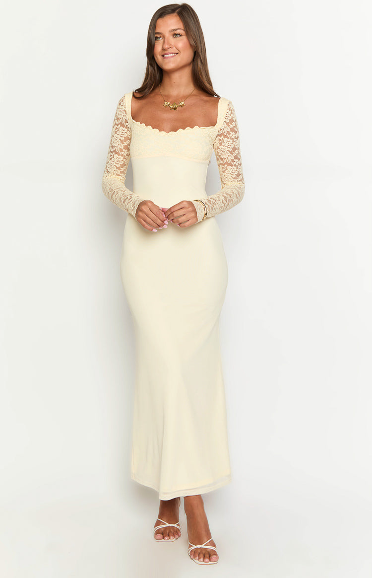 Orlanda Cream Maxi Dress Image