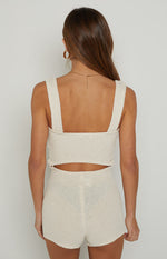 Orlando Beige Knit Playsuit Image