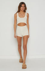 Orlando Beige Knit Playsuit Image