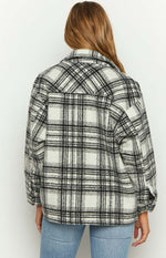 Orson Fleece Black and White Check Jacket Image