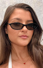 Otra Eyewear Hazel Black Cateye Sunglasses Image