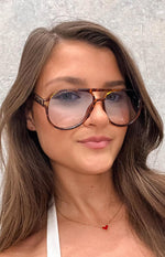 Otra Eyewear Stevie Tortoiseshell Aviator Sunglasses Image