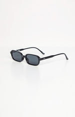 Otra Eyewear Frankie Black Rectangle Sunglasses Image