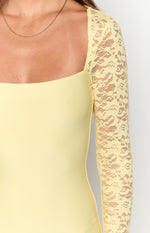 Paityn Yellow Lace Maxi Dress Image