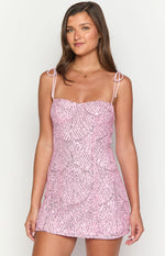 Penny Lane Pink Sequin Mini Dress Image