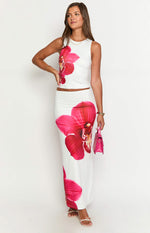 Payge White Orchid Maxi Skirt Image