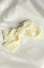 Penelope Cream Bow Hair Clip Image