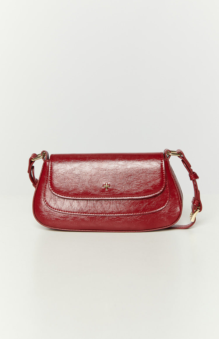 Peta & Jain Nikki Cherry Crinkle Shoulder Bag Image