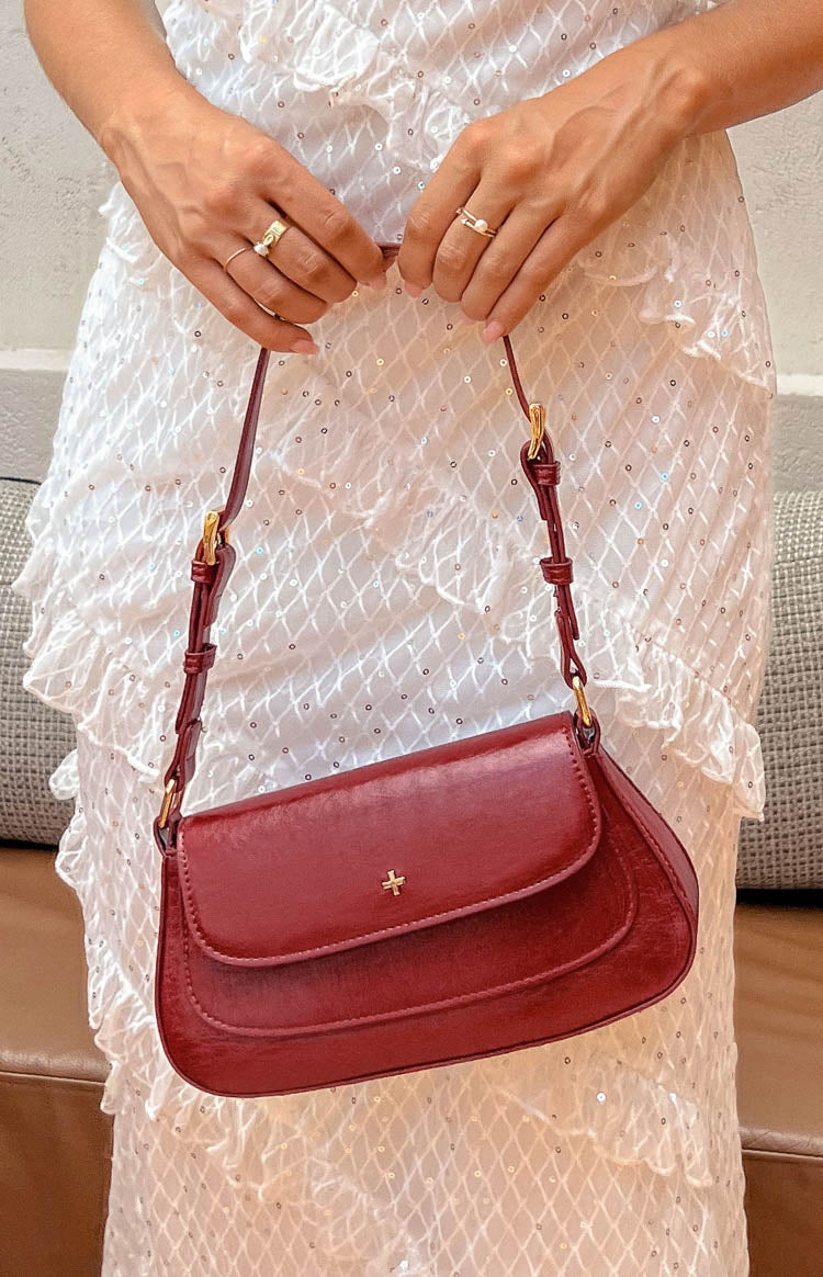 Peta & Jain Nikki Cherry Crinkle Shoulder Bag Image