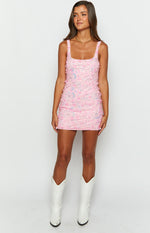 Pixie Pink Mini Dress Image