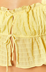 Pixie Yellow Crop Top Image