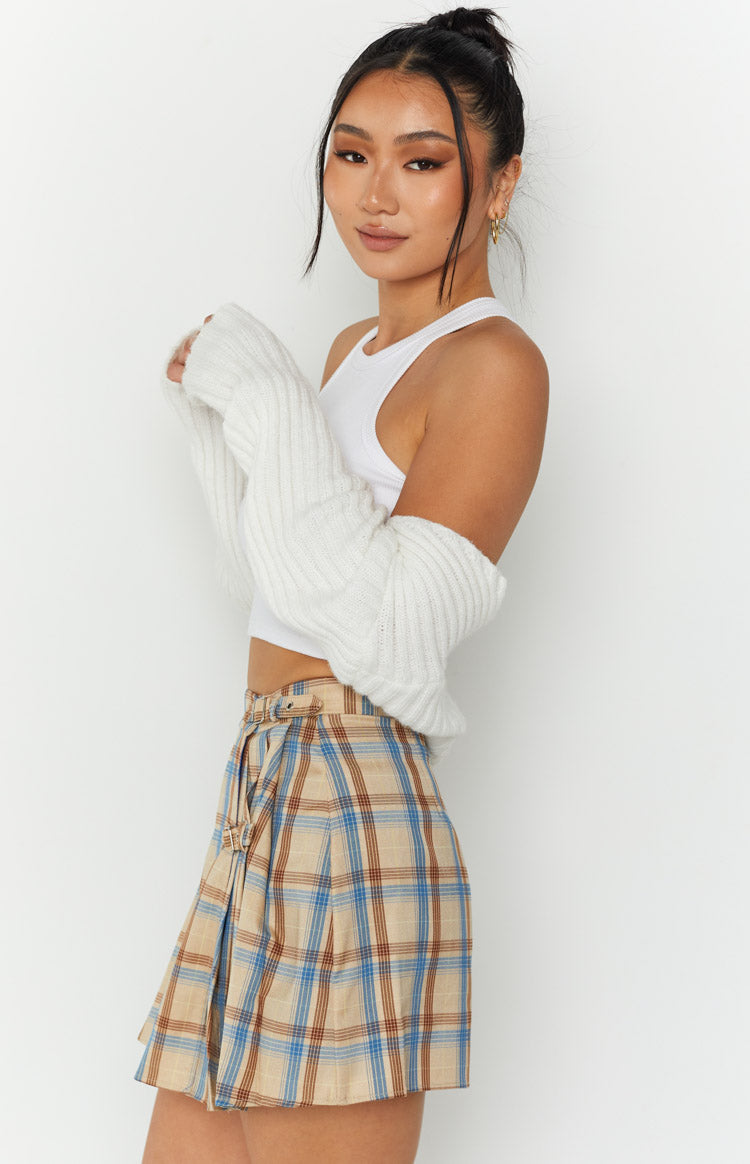 Pyara Plaid Mini Skirt Image