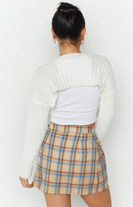 Pyara Plaid Mini Skirt Image