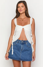 Raquelle Mid Wash Denim Mini Skirt Image