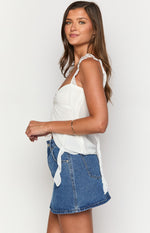 Raquelle Mid Wash Denim Mini Skirt Image