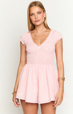 Raldo Pink Gingham Playsuit Image