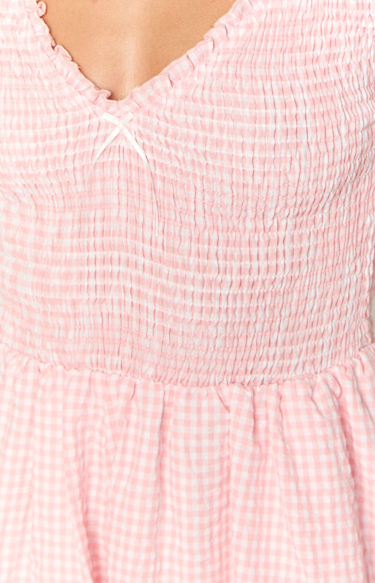 Raldo Pink Gingham Playsuit Image