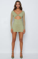 Raven Mesh Dress Green Image