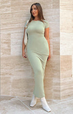 Raya Green Maxi Dress Image