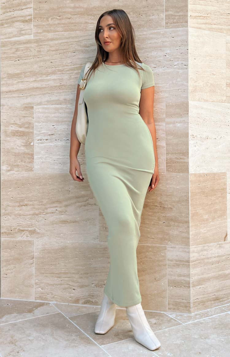 Raya Green Maxi Dress Image