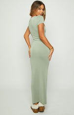 Raya Green Maxi Dress Image