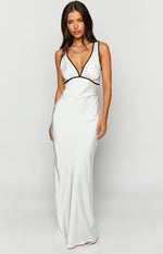 Rebel Rose Black And White Contrast Maxi Dress Image