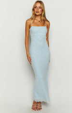 Regina Blue Lace Maxi Dress Image