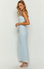 Regina Blue Lace Maxi Dress Image