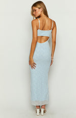 Regina Blue Lace Maxi Dress Image