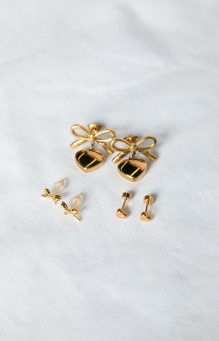 Rianne Gold Earrings 3 Pack Image