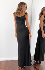 Riley Black Maxi Dress Image